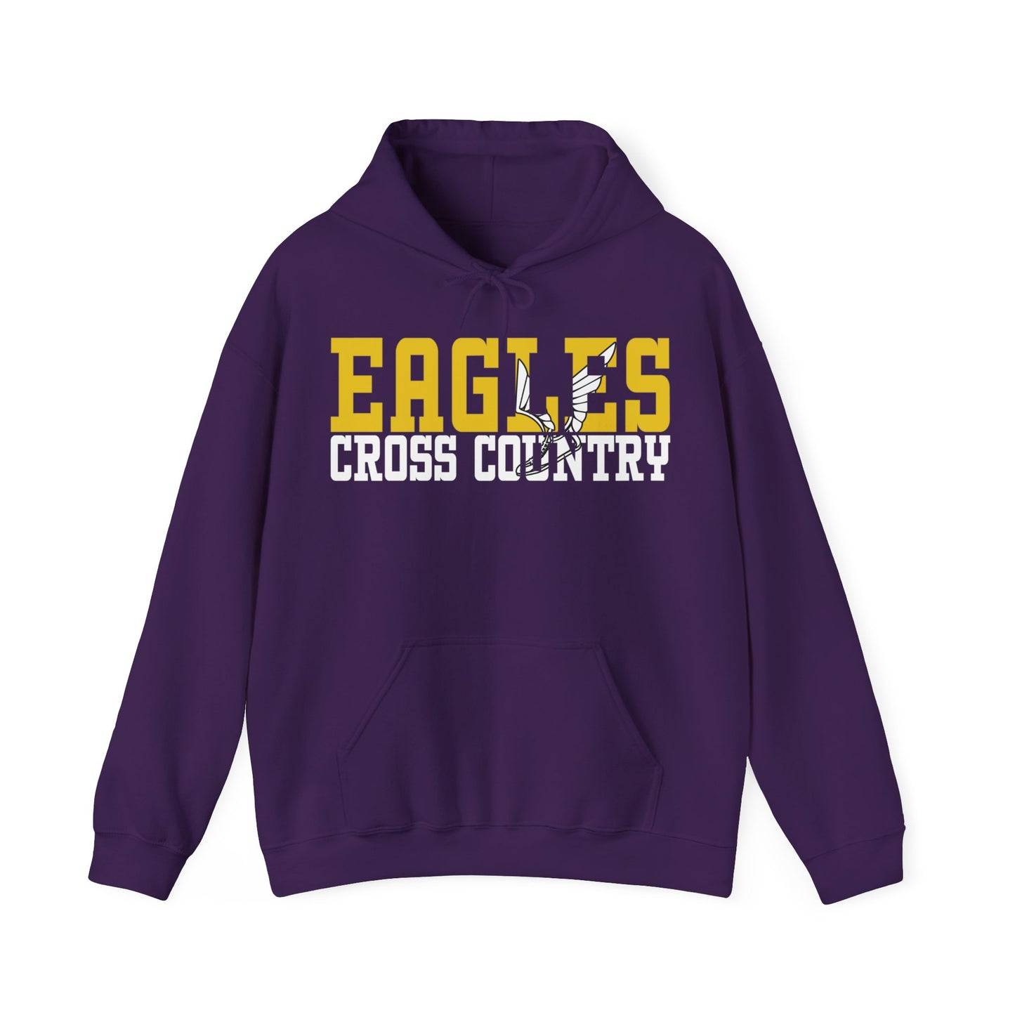 Cross Country Cutout - Gildan Unisex Heavy Blend™ Hooded Sweatshirt