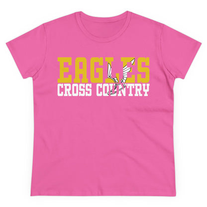 Cross Country Cutout - Gildan Women's Midweight Cotton Tee
