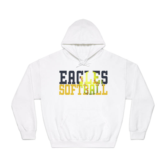 Softball Cutout - Gildan Unisex DryBlend® Hooded Sweatshirt