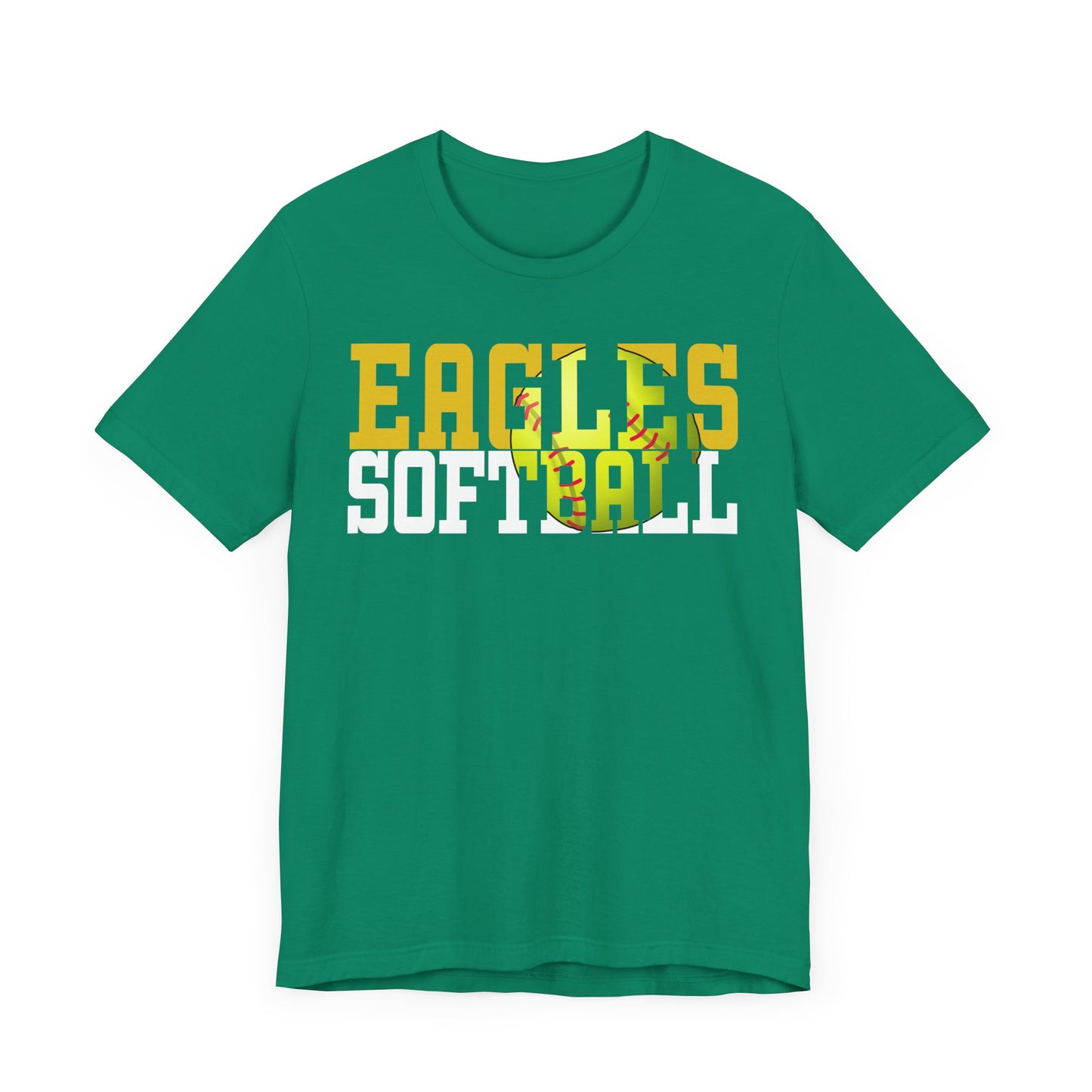 Softball Cutout - Bella+Canva Unisex Jersey Short Sleeve Tee