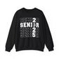 Seniors Cross Stacked c/o 2025 - Gildan Unisex Heavy Blend™ Crewneck Sweatshirt