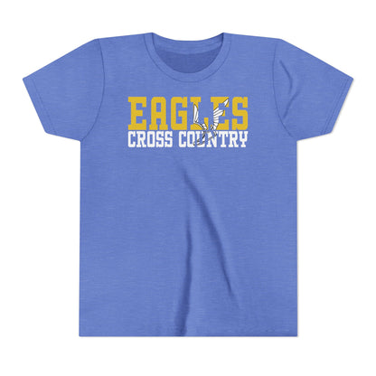 Cross County Cutout - Bella+Canva Youth Short Sleeve Tee