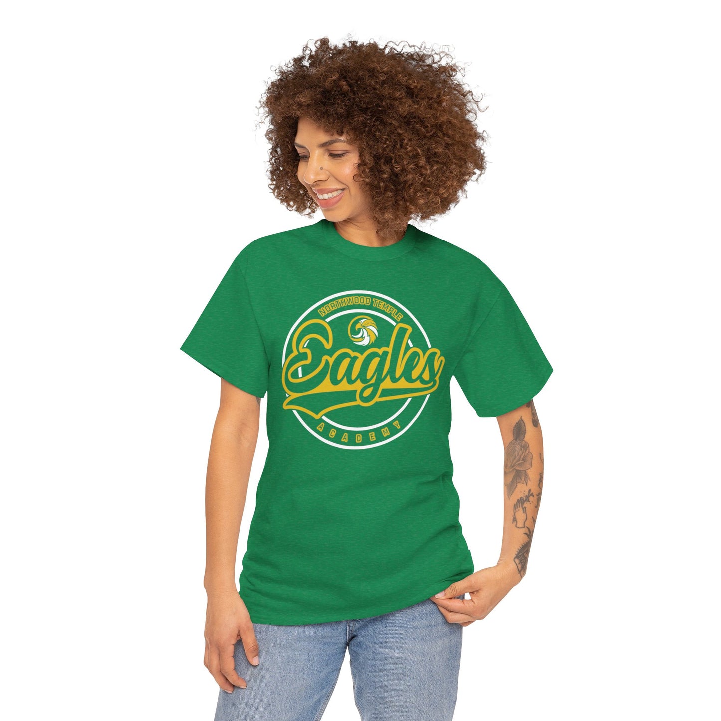 Eagles Circle Stamp - Gildan Unisex Heavy Cotton Tee