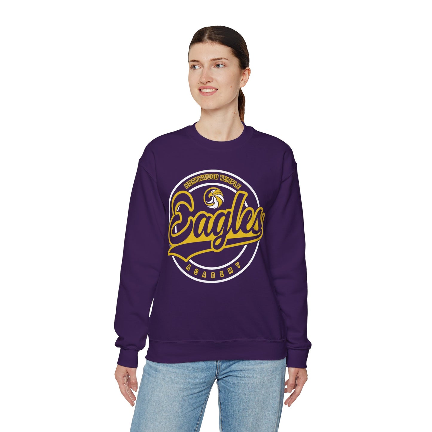 Eagles Circle Stamp - Gildan Unisex Heavy Blend™ Crewneck Sweatshirt