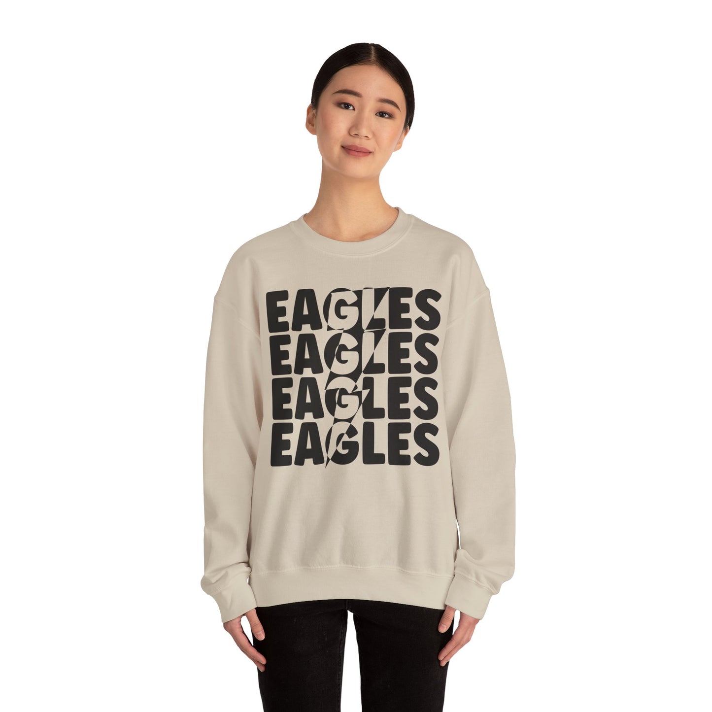 Lightning Bolt Eagle - Gildan Unisex Heavy Blend™ Crewneck Sweatshirt