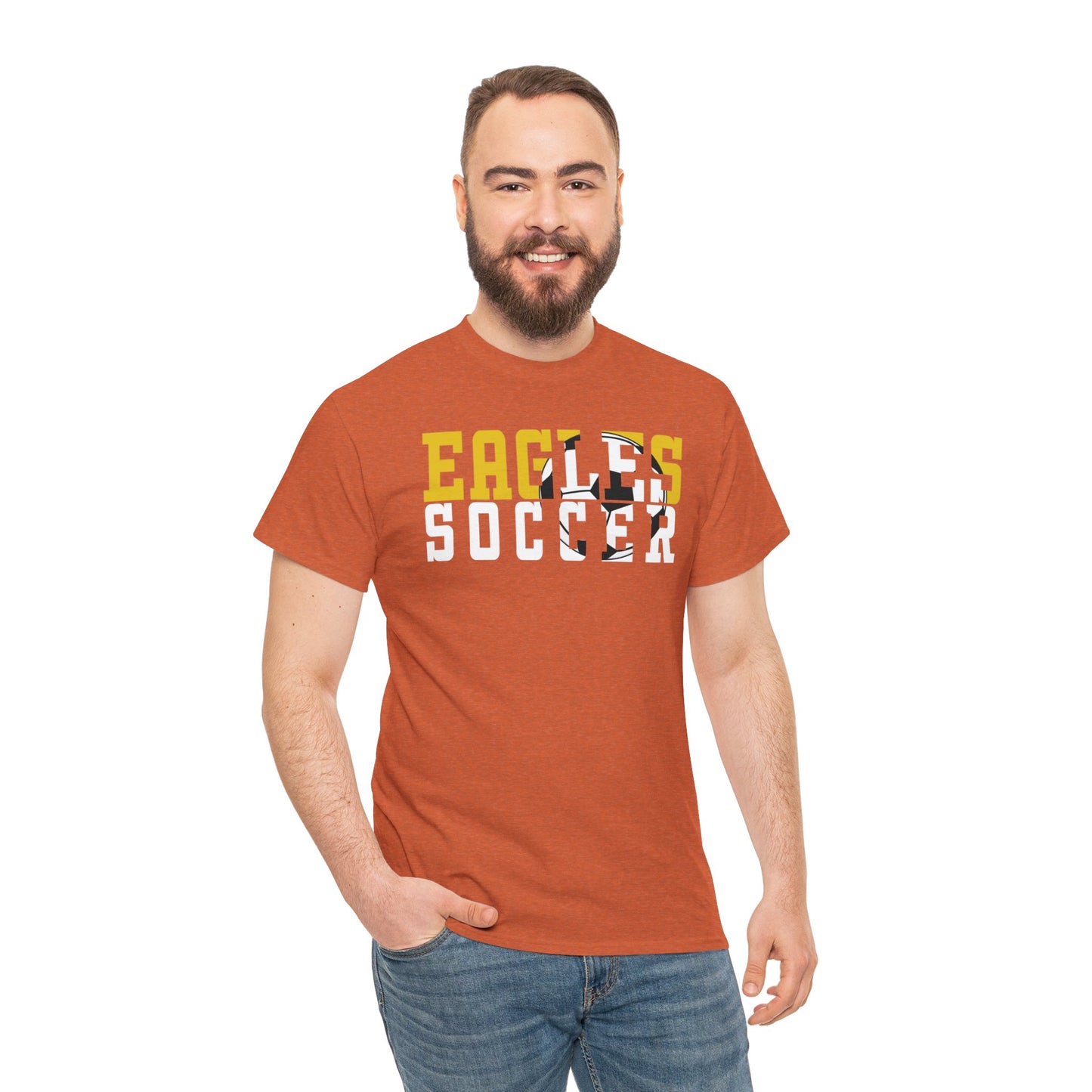 Soccer Cutout - Gildan Unisex Heavy Cotton Tee