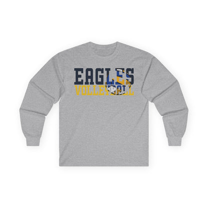 Volleyball Cutout - Gildan Ultra Cotton Long Sleeve Tee