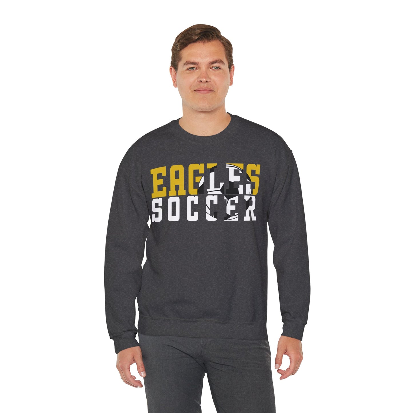 Soccer Cutout - Gildan Unisex Heavy Blend™ Crewneck Sweatshirt