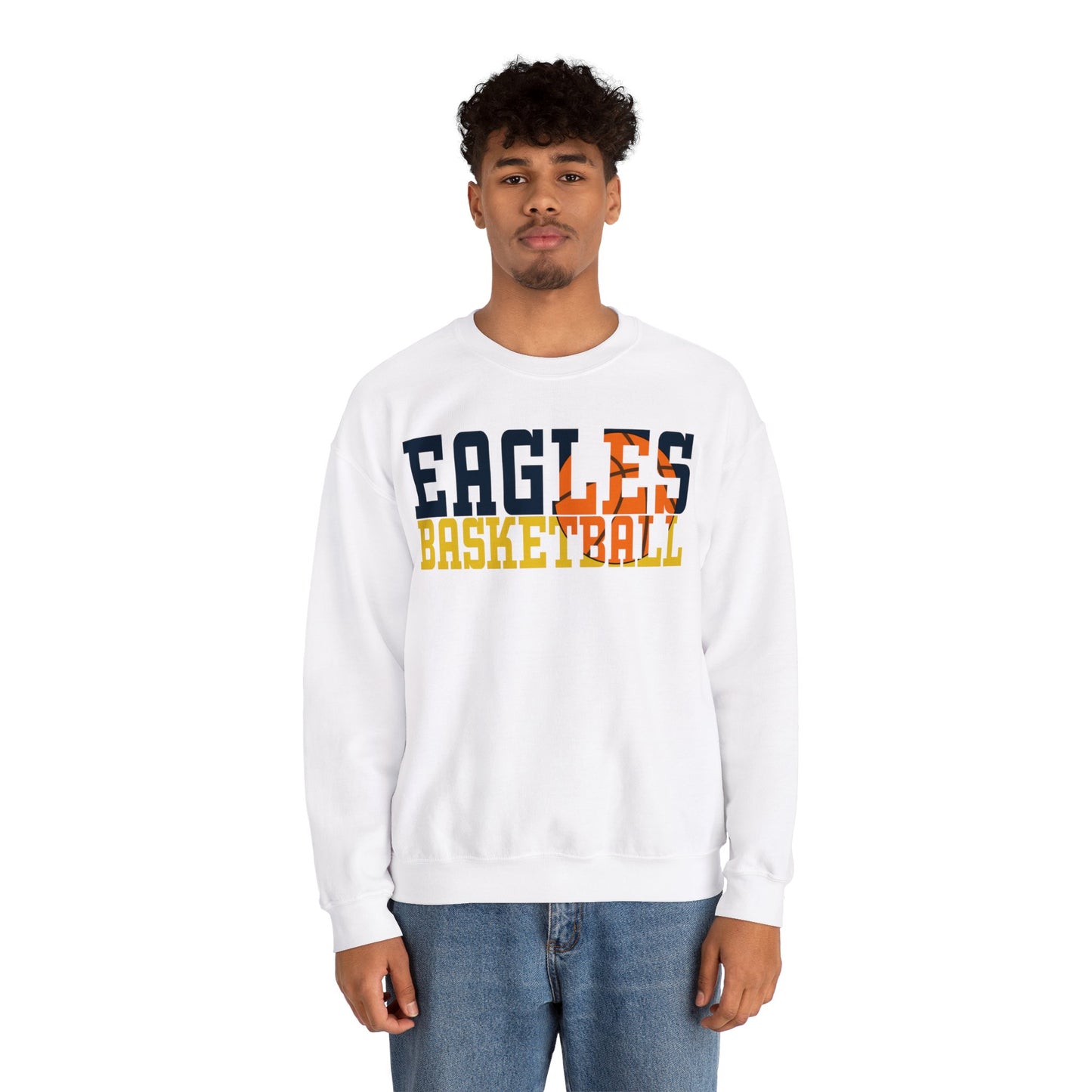 Basketball Cutout - Gildan Unisex Heavy Blend™ Crewneck Sweatshirt