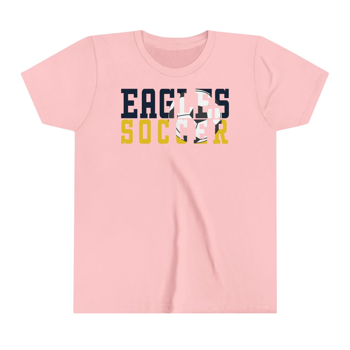 Soccer Cutout - Bella+Canva Youth Short Sleeve Tee