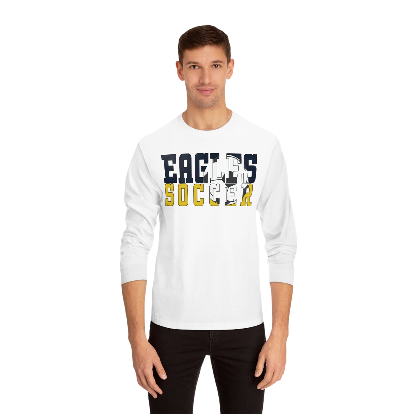 Soccer Cutout - American Apparel Unisex Classic Long Sleeve T-Shirt