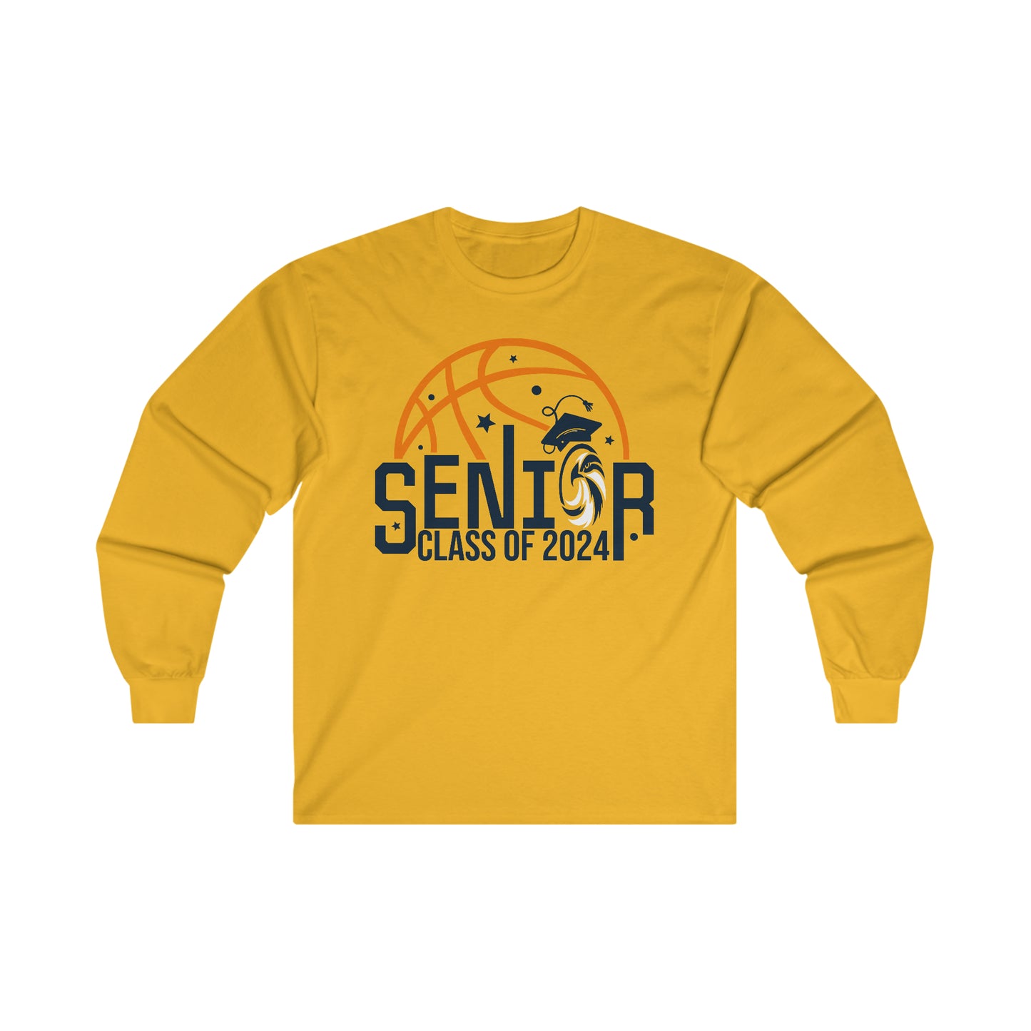 Seniors 2024 Basketball - Gildan Ultra Cotton Long Sleeve Tee