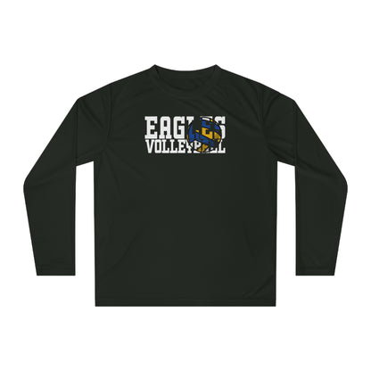 Volleyball Cutout - Team 365 Unisex Performance Long Sleeve Shirt