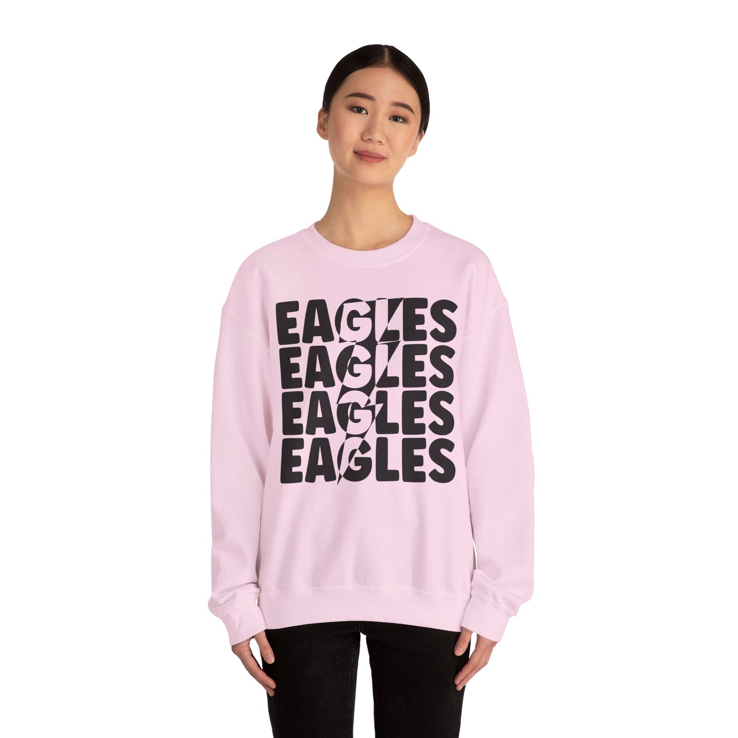 Lightning Bolt Eagle - Gildan Unisex Heavy Blend™ Crewneck Sweatshirt