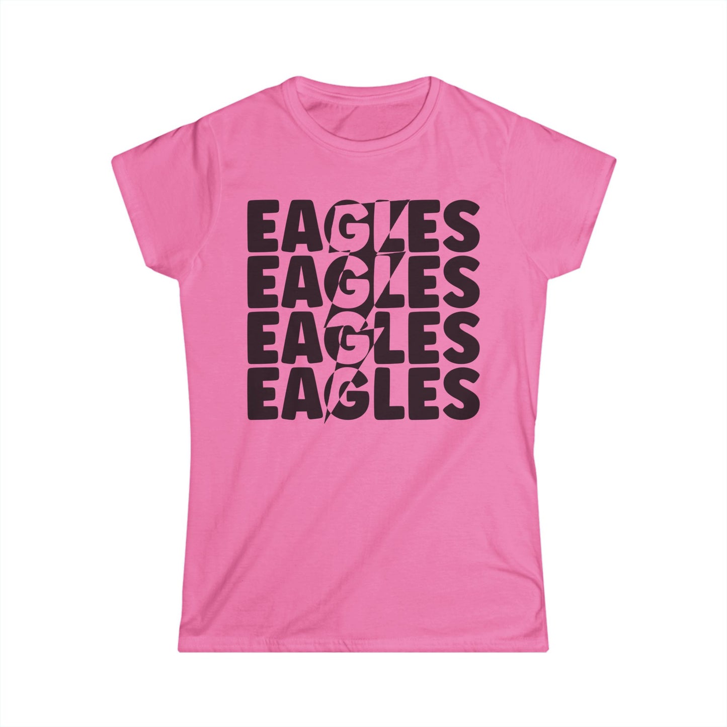 Lightning Bolt Eagle - Gildan Women's Softstyle Tee