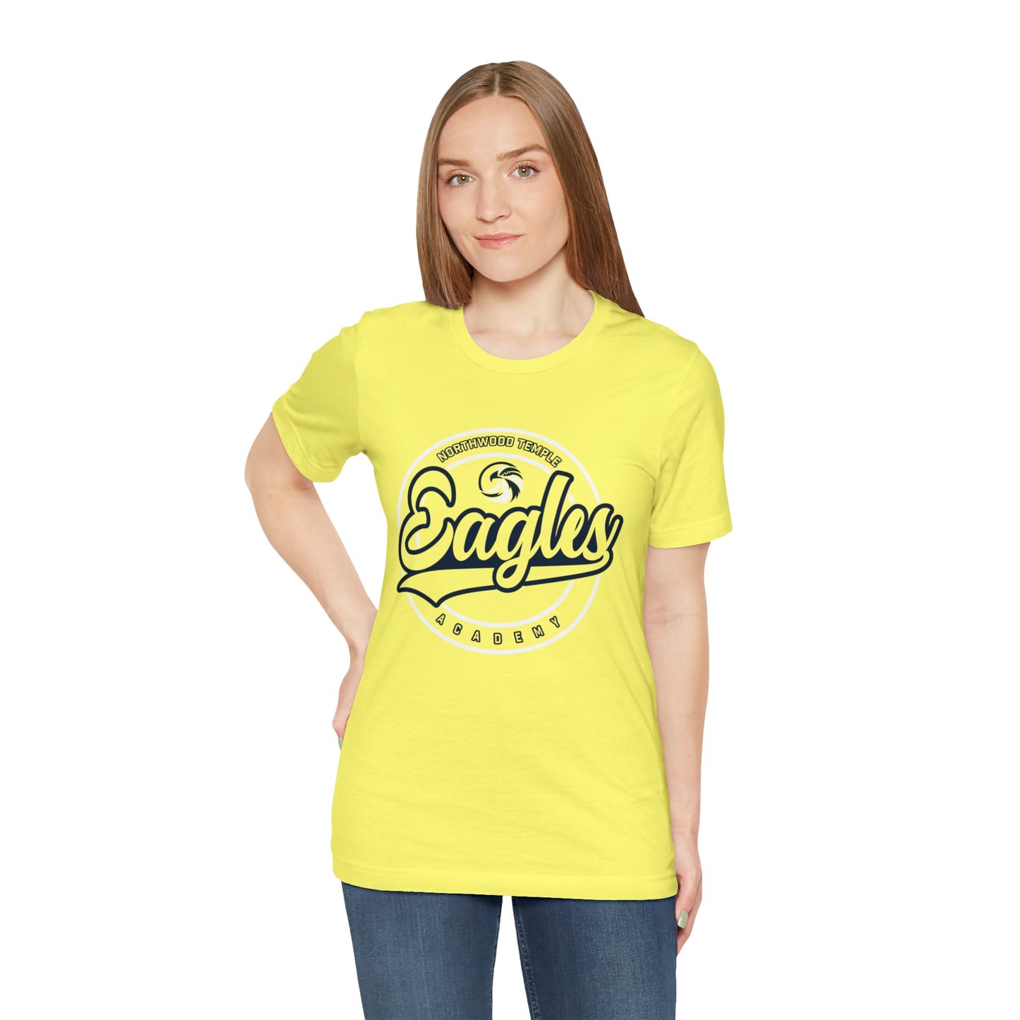 Eagles Circle Stamp - Bella+Canva Unisex Jersey Short Sleeve Tee