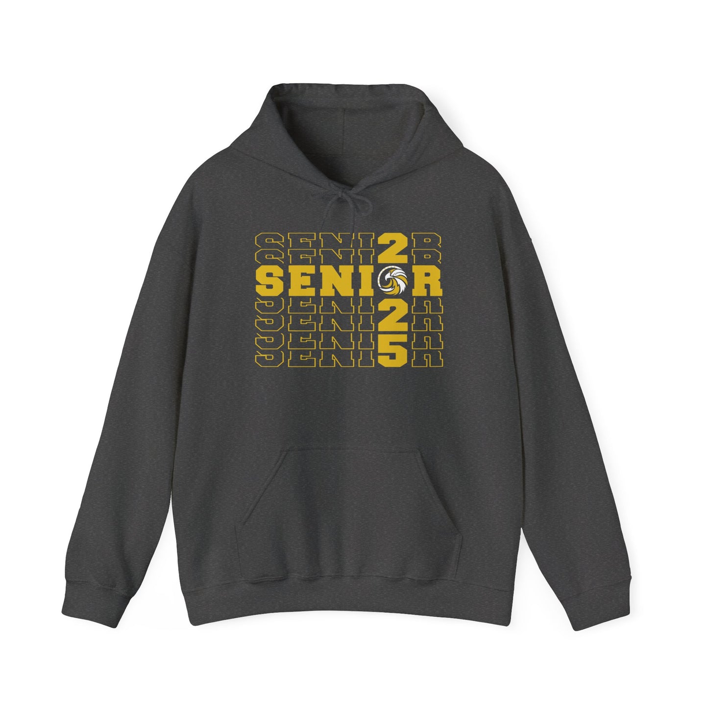 Senior Cross Stacked c/o 2025 Hoodie - Gildan Unisex Heavy Blend™ Hooded Sweatshirt