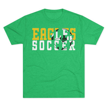 Soccer Cutout - Next Level Unisex Tri-Blend Crew Tee