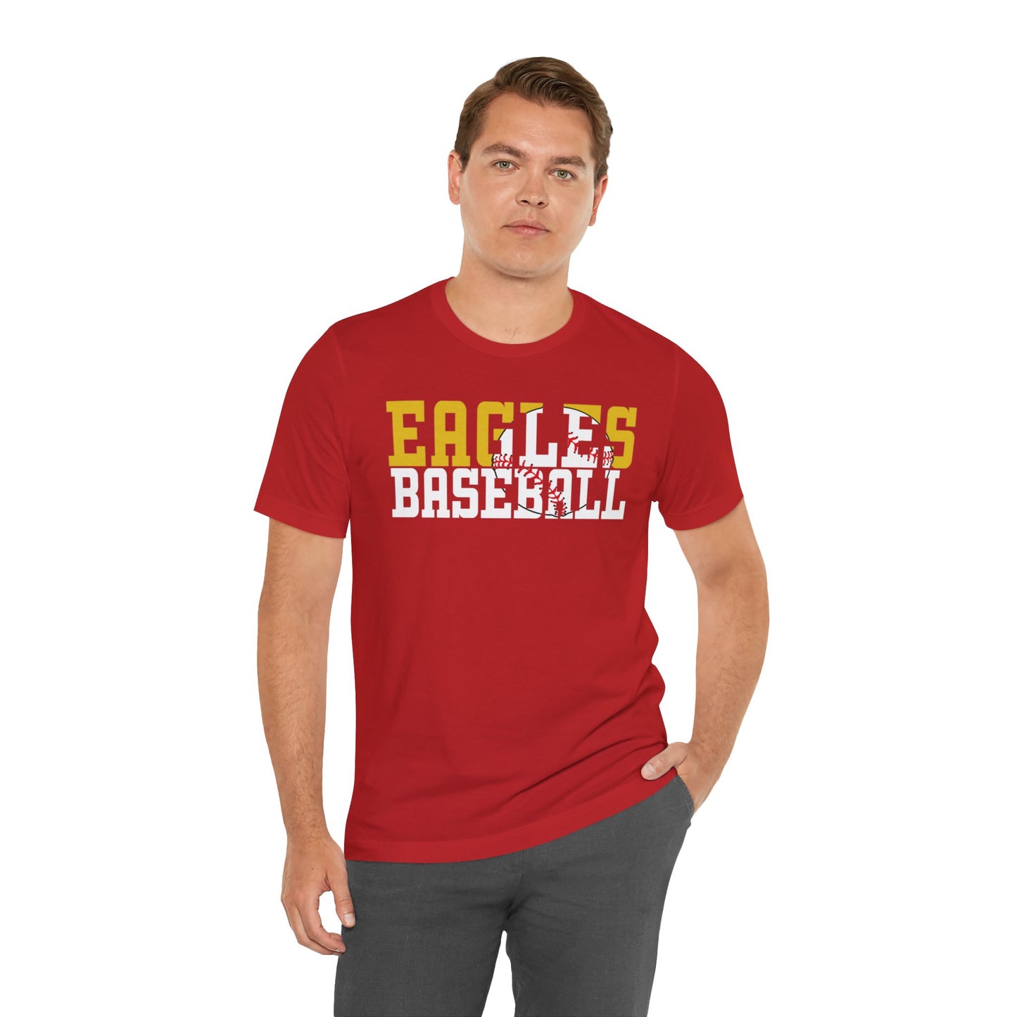 Baseball Cutout - Bella+Canva Unisex Jersey Short Sleeve Tee