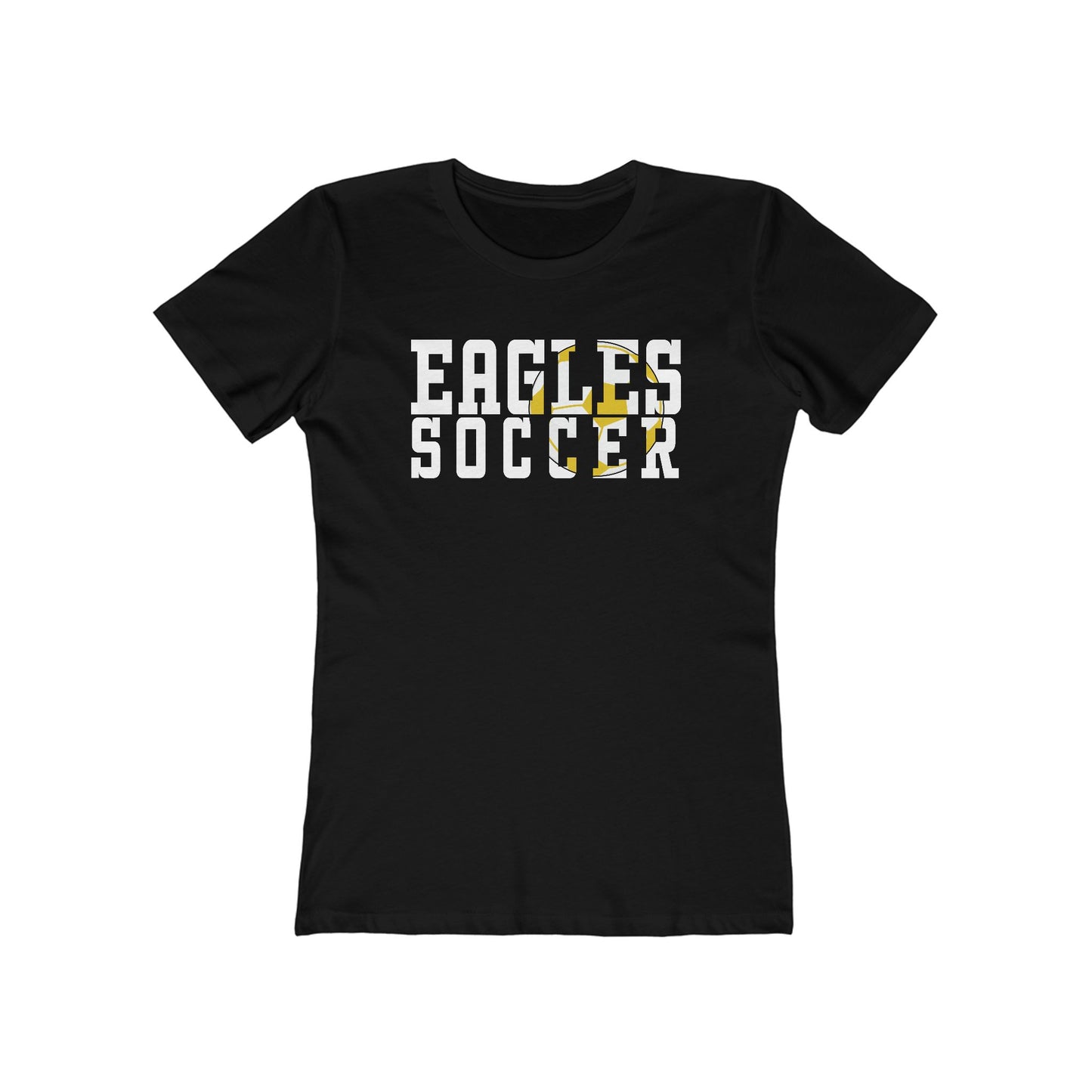 Soccer Cutout - Next Level Women's The Boyfriend Tee