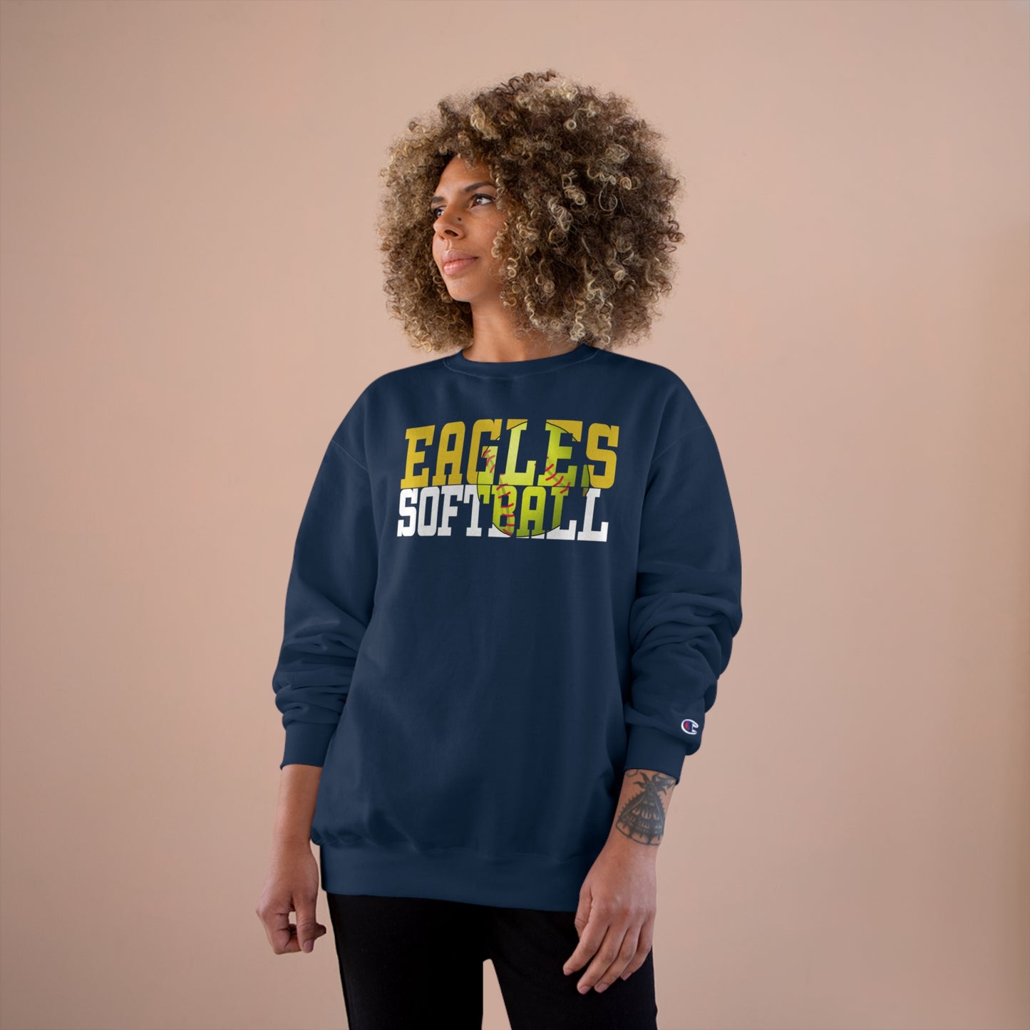 Softball Cutout - Champion Sweatshirt