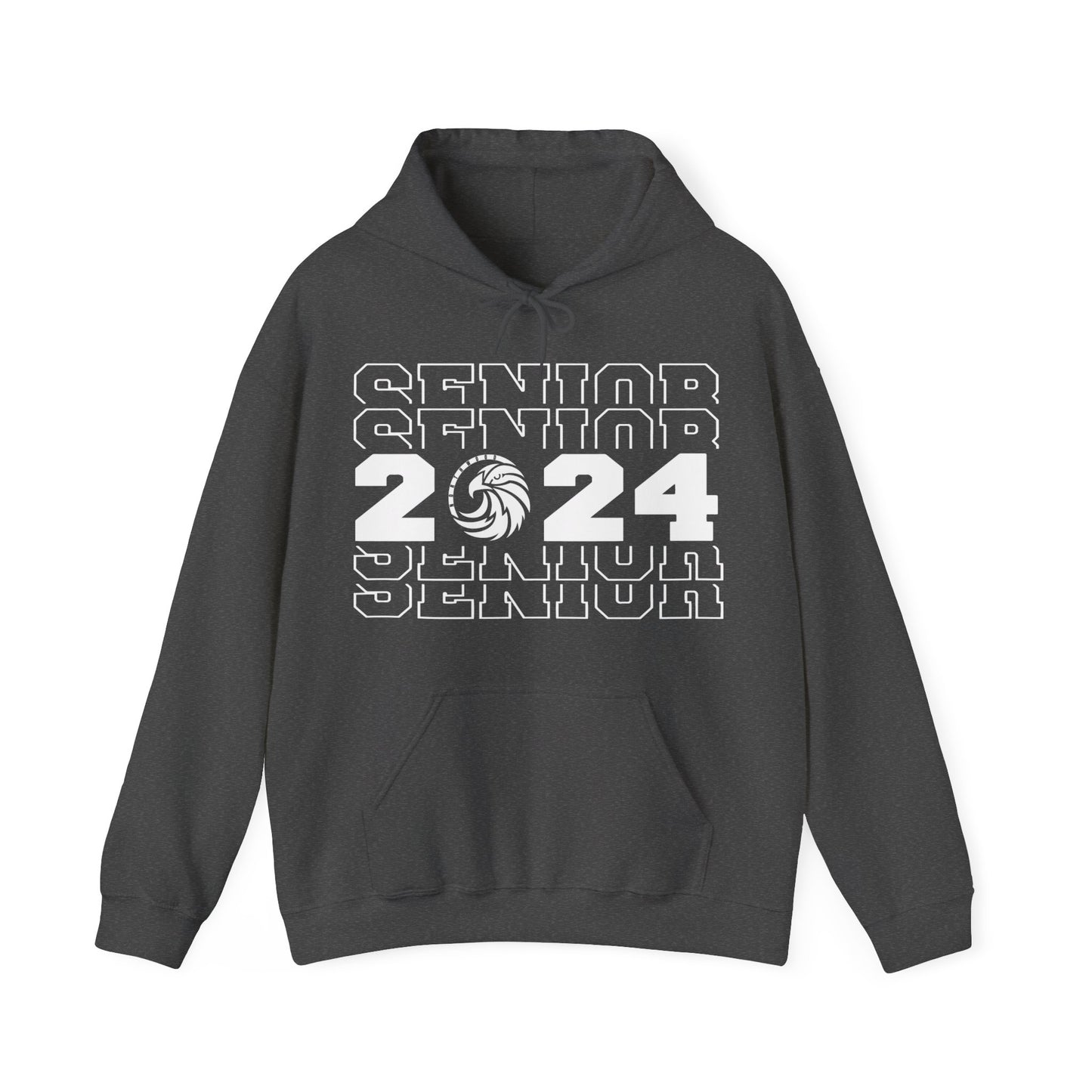 Seniors 2024 Stacked - Gildan Unisex Heavy Blend™ Hooded Sweatshirt