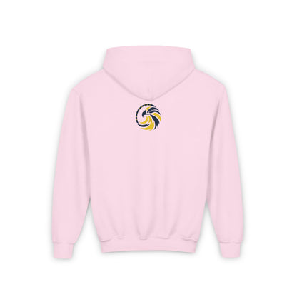 Sideways Eagle - Gildan Youth Heavy Blend Hooded Sweatshirt