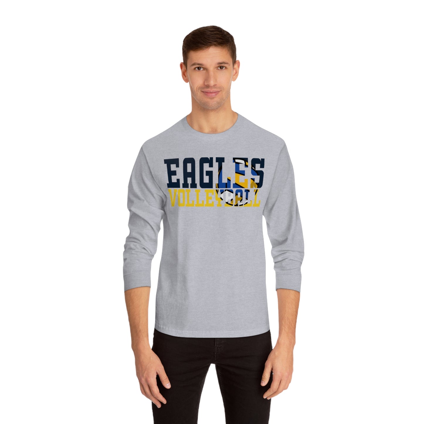 Volleyball Cutout - American Apparel Unisex Classic Long Sleeve T-Shirt