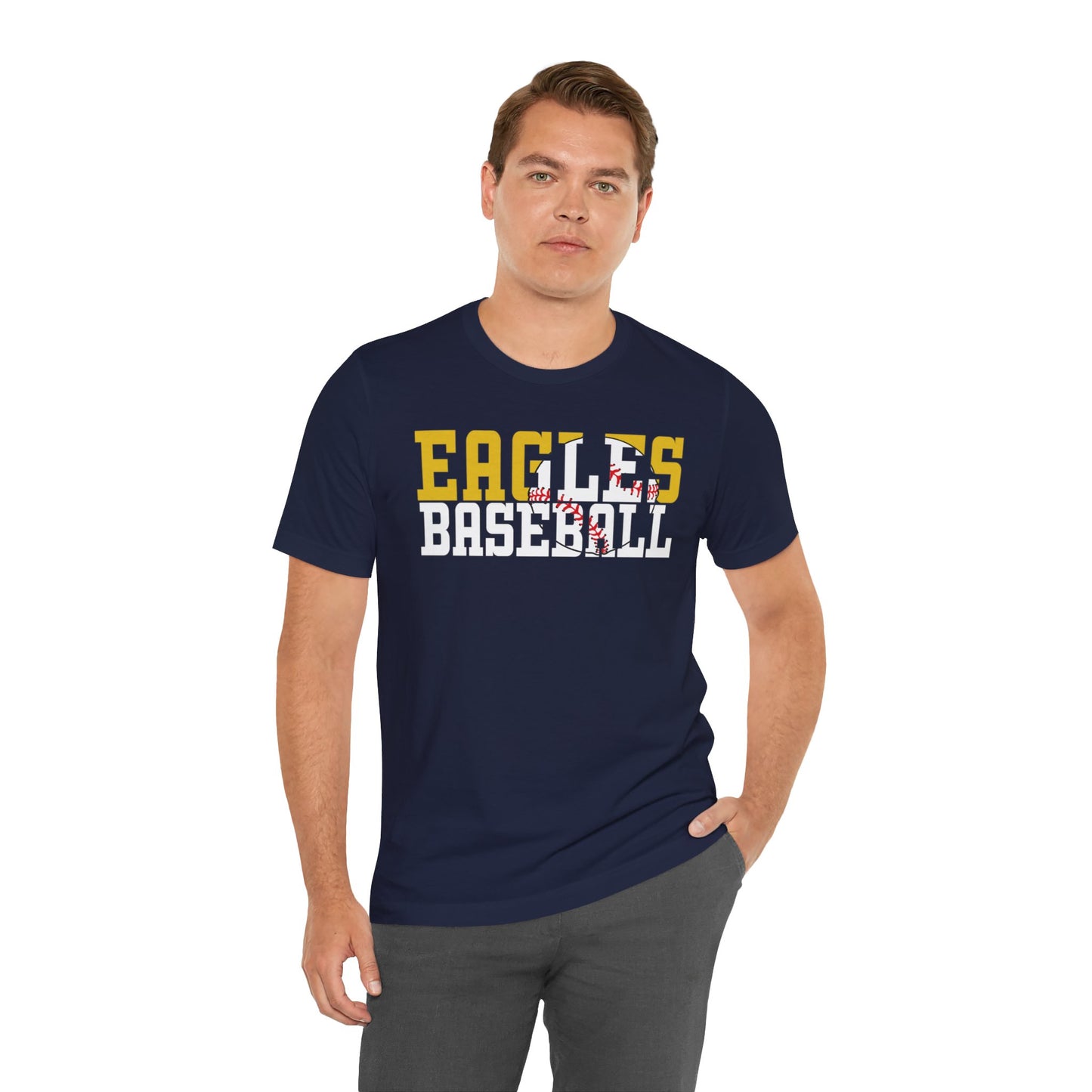 Baseball Cutout - Bella+Canva Unisex Jersey Short Sleeve Tee