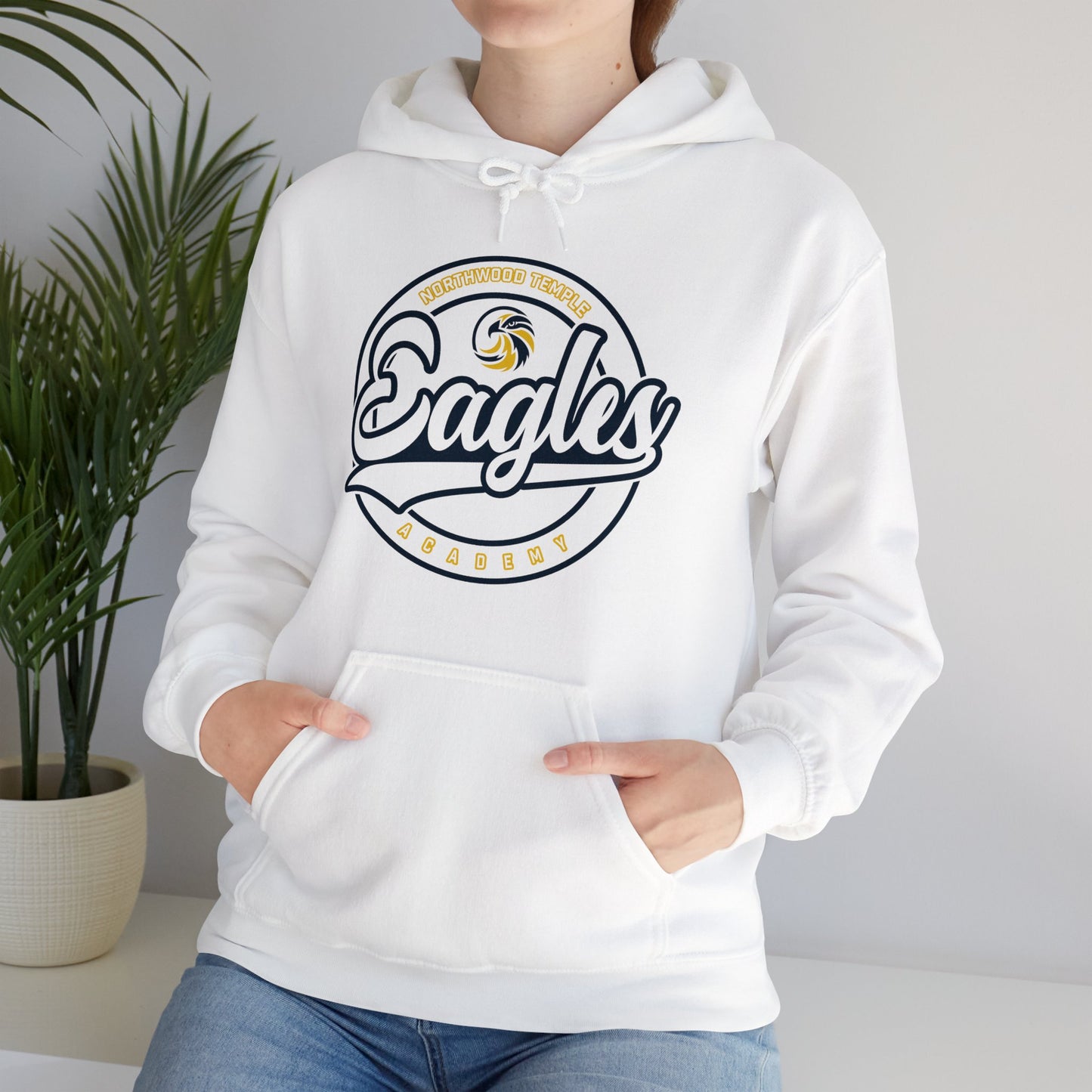 Eagles Circle Stamp - Gildan Unisex Heavy Blend™ Hooded Sweatshirt