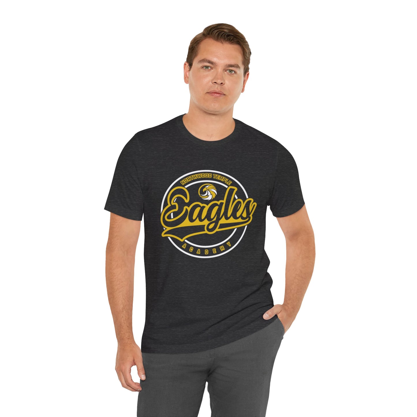 Eagles Circle Stamp - Bella+Canva Unisex Jersey Short Sleeve Tee