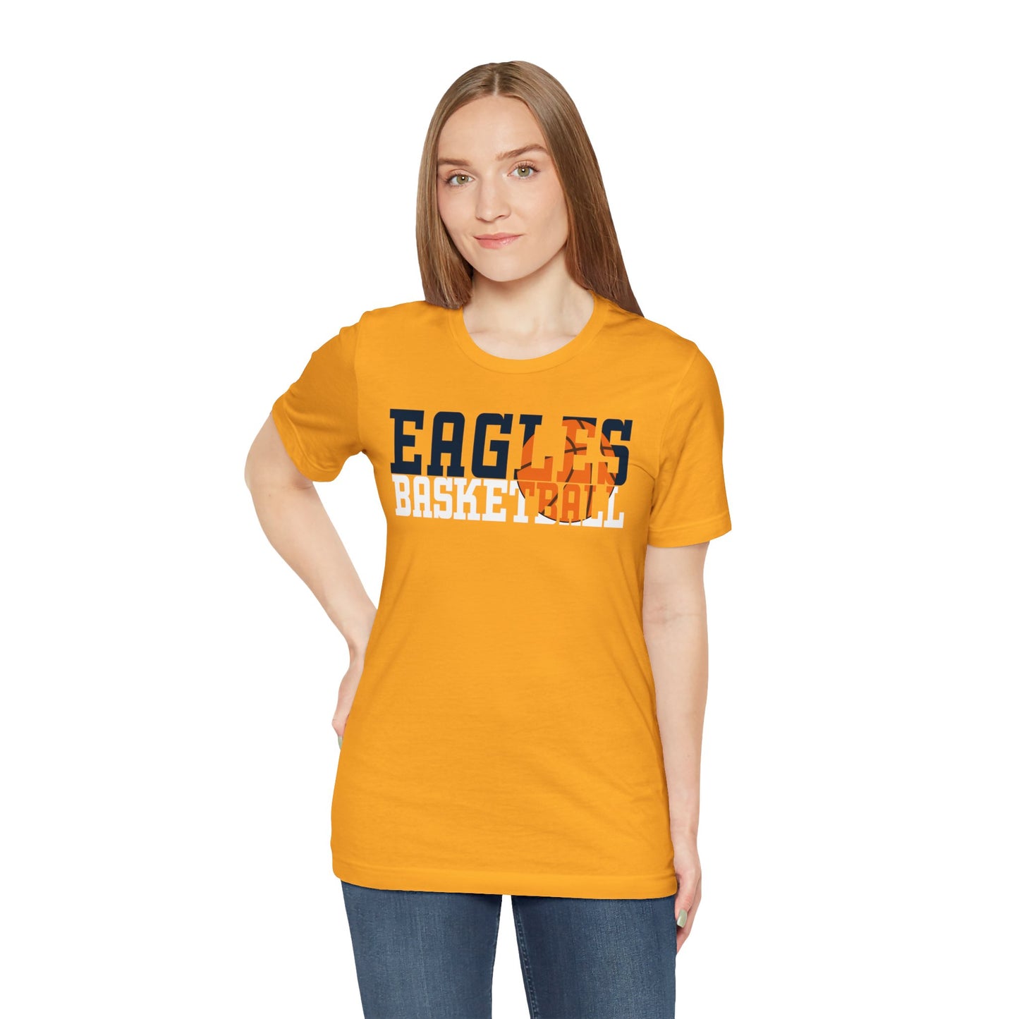 Basketball Cutout - Bella+Canva Unisex Jersey Short Sleeve Tee