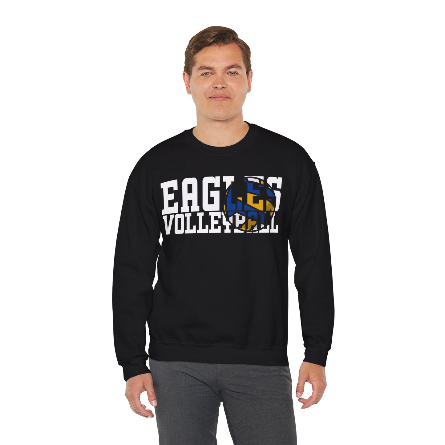 Volleyball Cutout - Gildan Unisex Heavy Blend™ Crewneck Sweatshirt