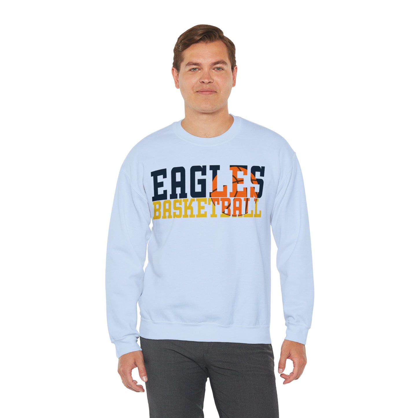 Basketball Cutout - Gildan Unisex Heavy Blend™ Crewneck Sweatshirt