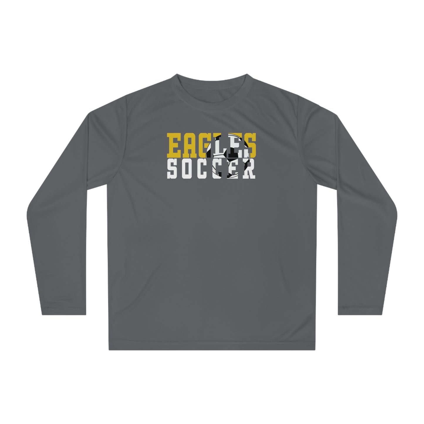 Soccer Cutout - Team 365 Unisex Performance Long Sleeve Shirt