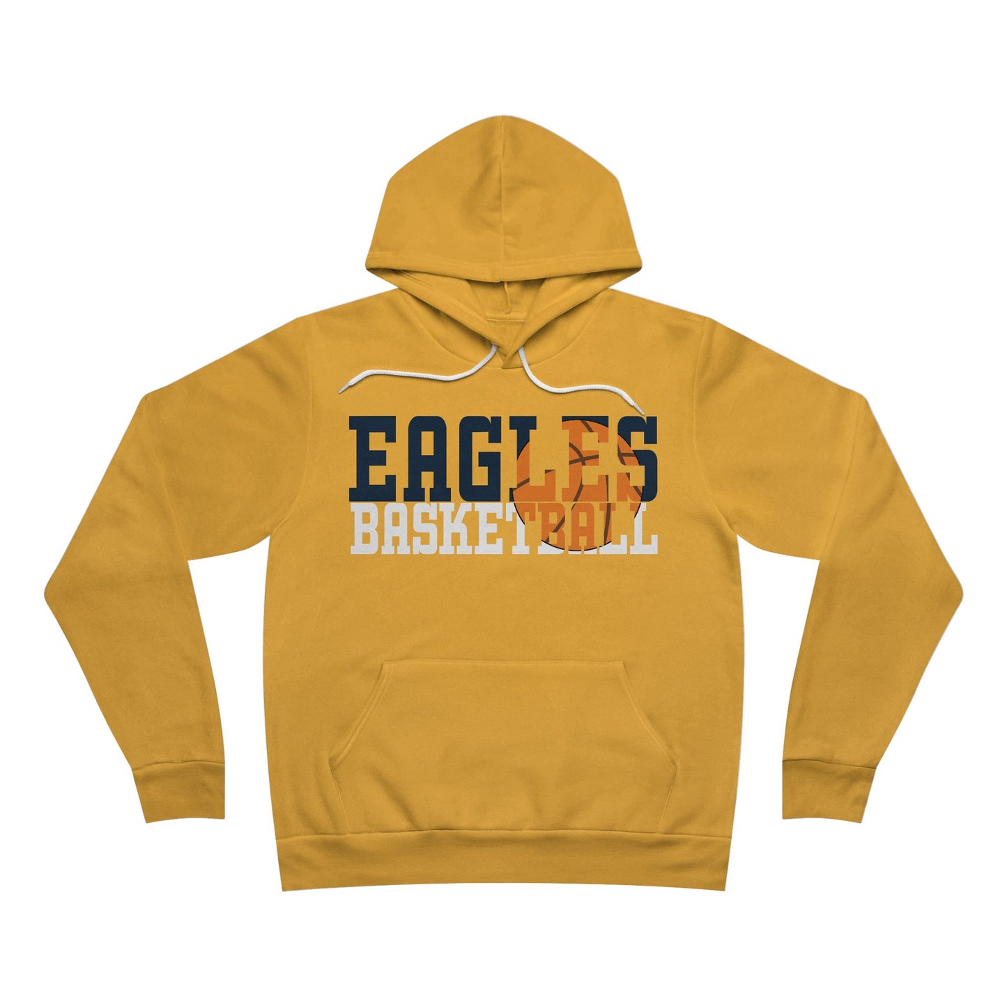 Basketball Cutout - Bella+Canva Unisex Sponge Fleece Pullover Hoodie