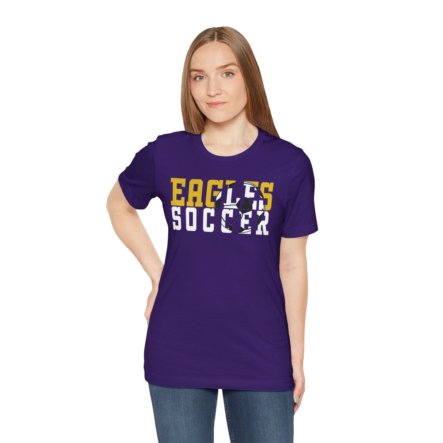 Soccer Cutout - Bella+Canva Unisex Jersey Short Sleeve Tee