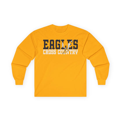 Cross Country Cutout -  Gildan Ultra Cotton Long Sleeve Tee