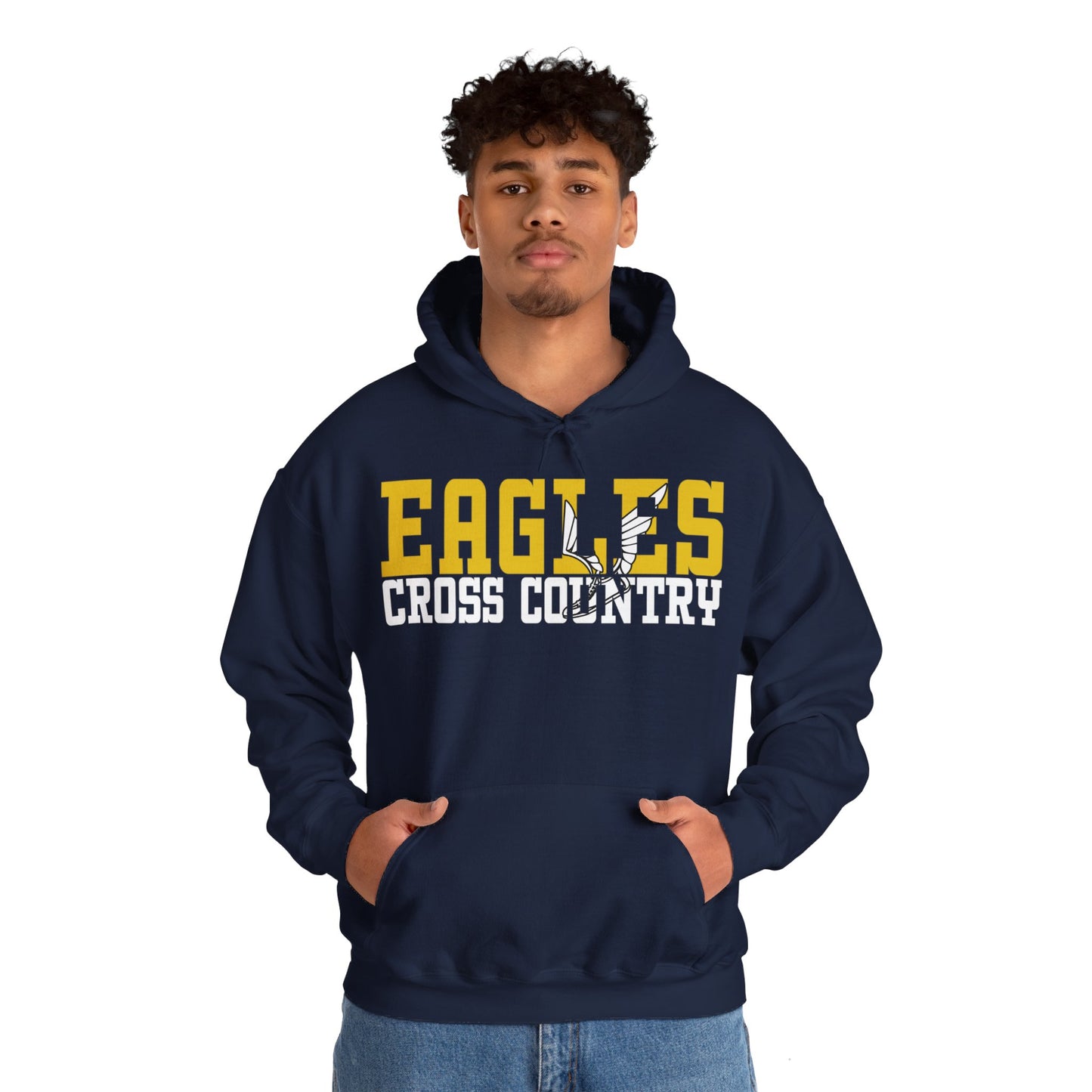 Cross Country Cutout - Gildan Unisex Heavy Blend™ Hooded Sweatshirt