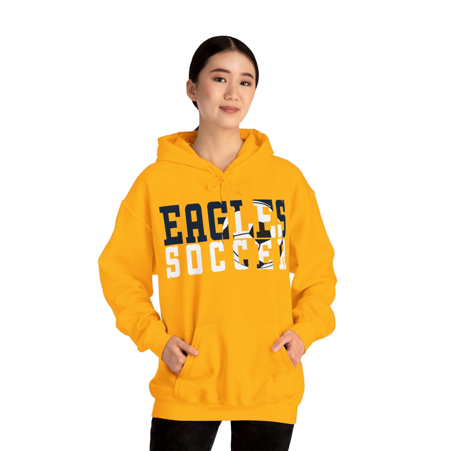 Soccer Cutout - Gildan Unisex Heavy Blend™ Hooded Sweatshirt