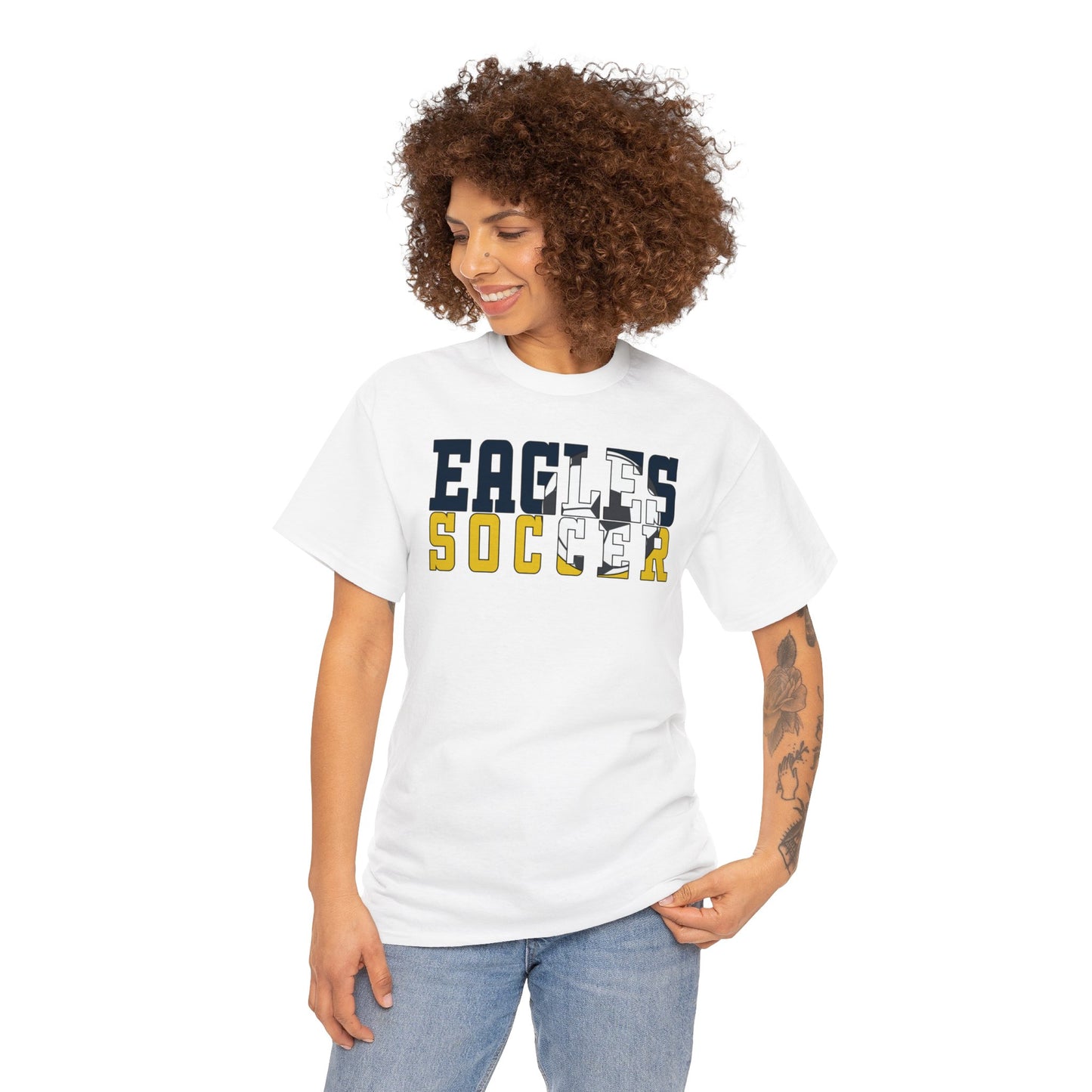 Soccer Cutout - Gildan Unisex Heavy Cotton Tee