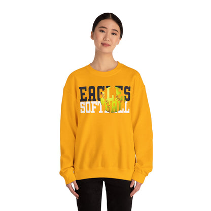 Softball Cutout - Gildan Unisex Heavy Blend™ Crewneck Sweatshirt