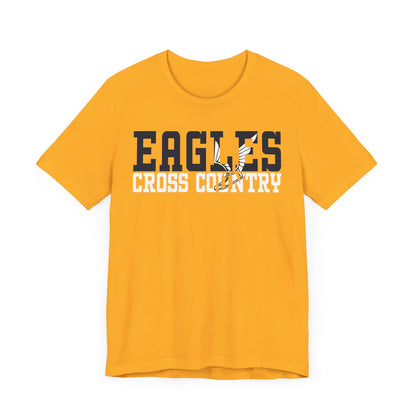 Cross Country Cutout -  Bella+Canva Unisex Jersey Short Sleeve Tee