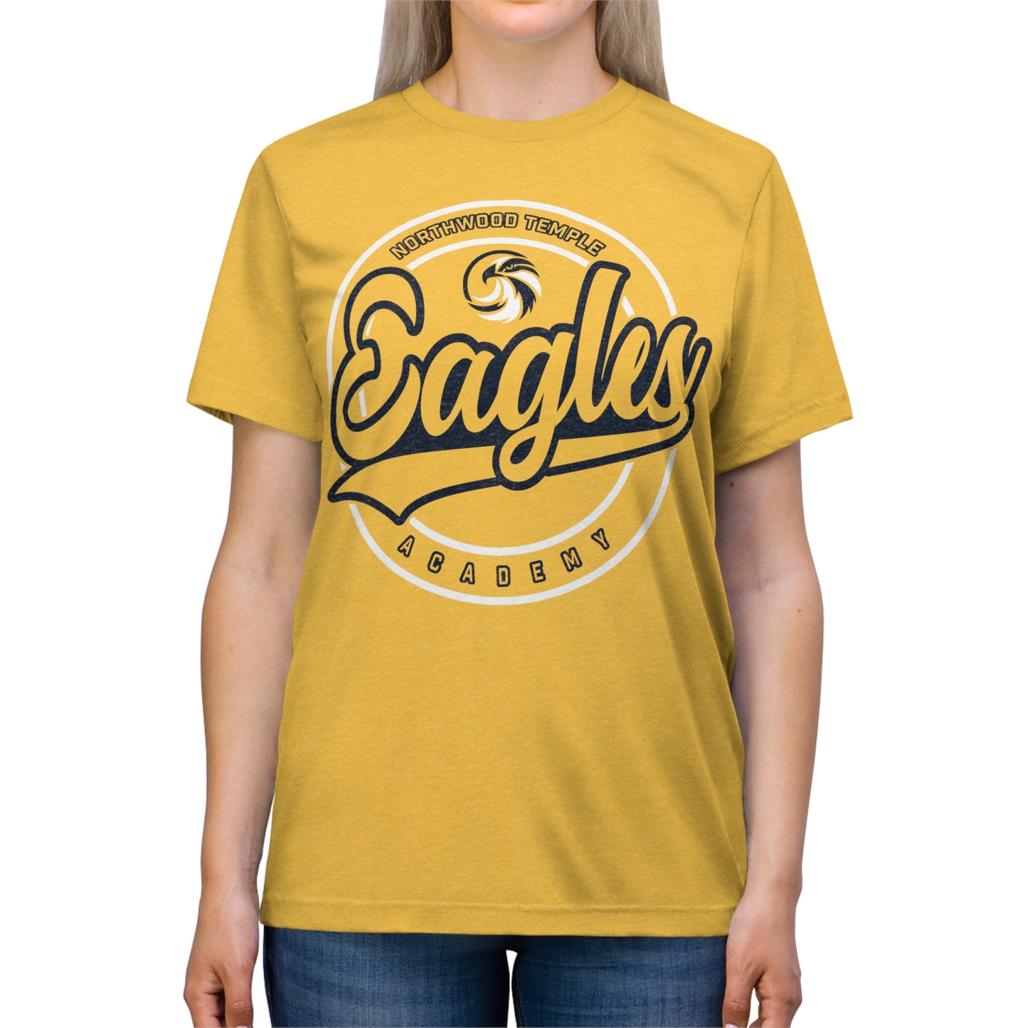 Eagles Circle Stamp - Bella-Canva Unisex Triblend Tee