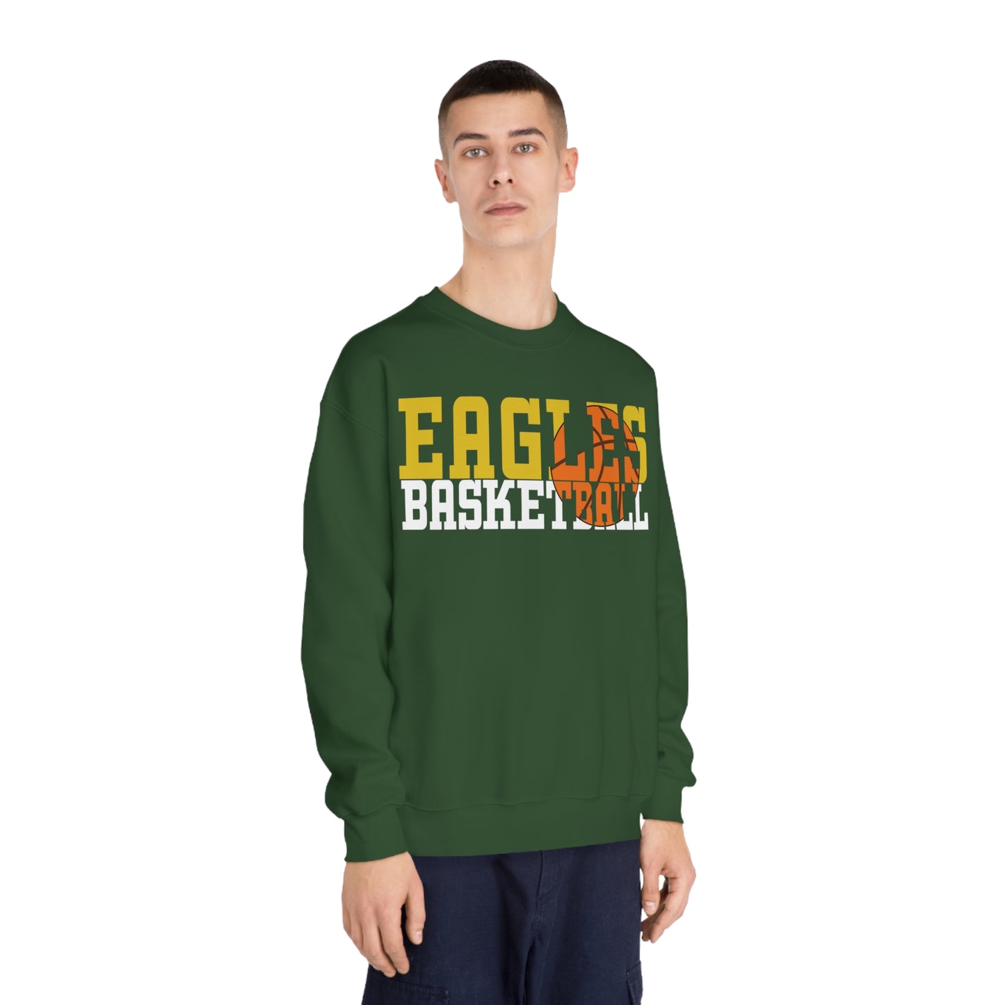 Basketball Cutout - Gildan Unisex DryBlend® Crewneck Sweatshirt