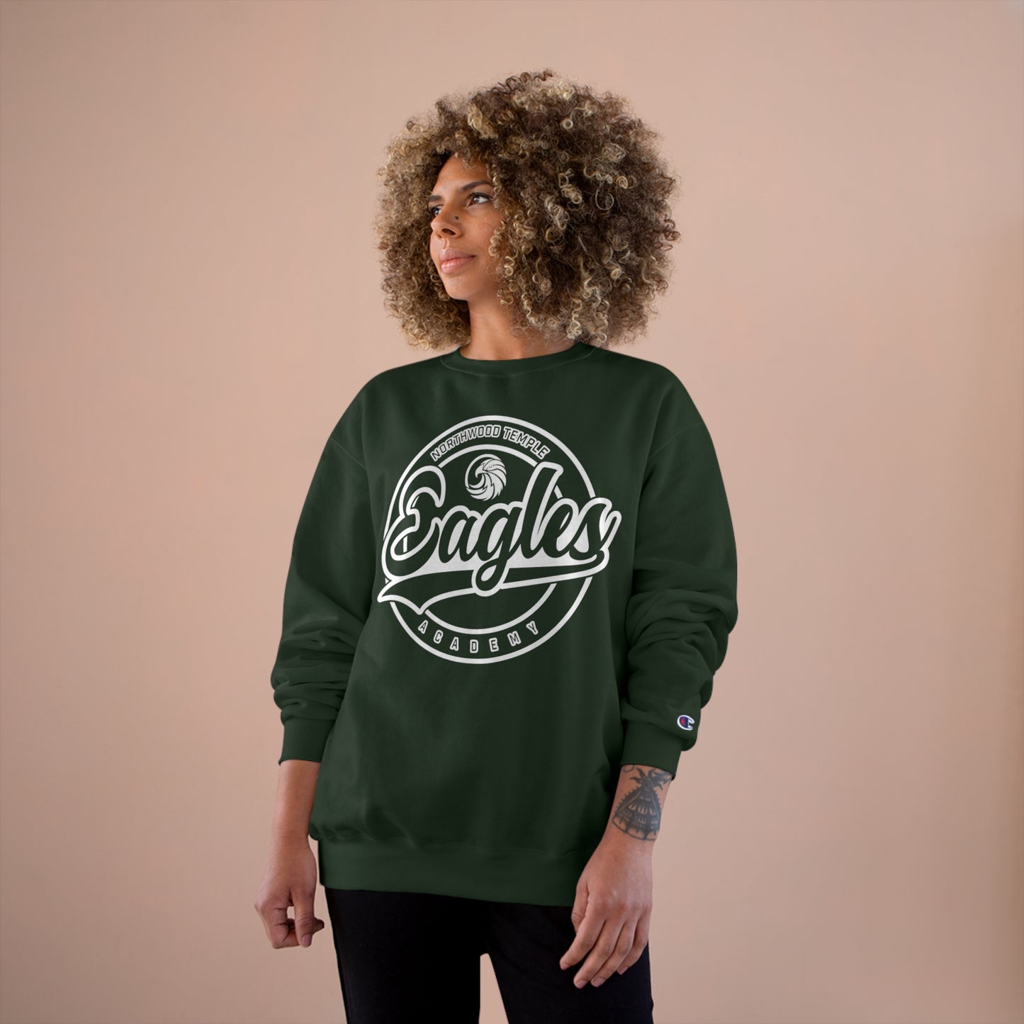 Eagles Circle Stamp - Champion Sweatshirt