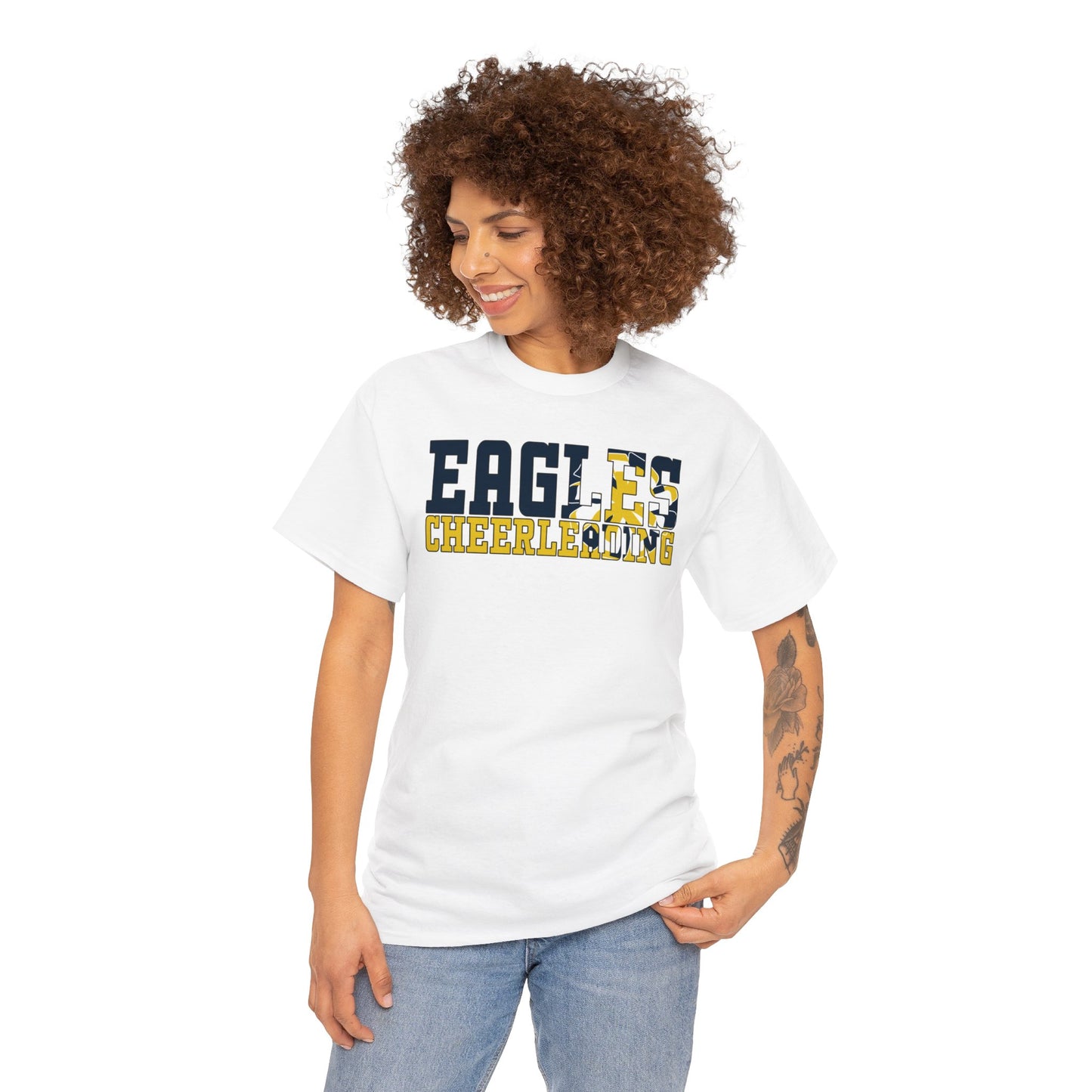 Cheerleading Cutout - Gildan Unisex Heavy Cotton Tee