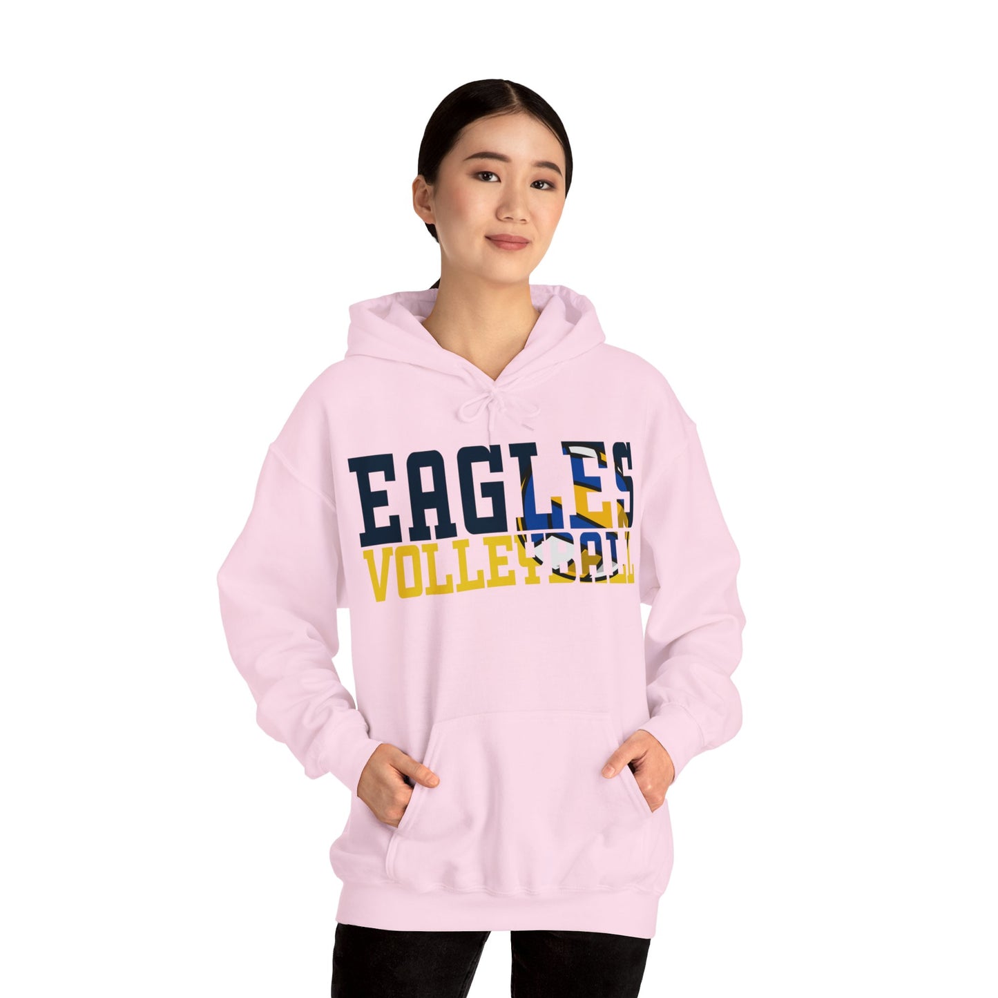 Volleyball Cutout - Gildan Unisex Heavy Blend™ Hooded Sweatshirt