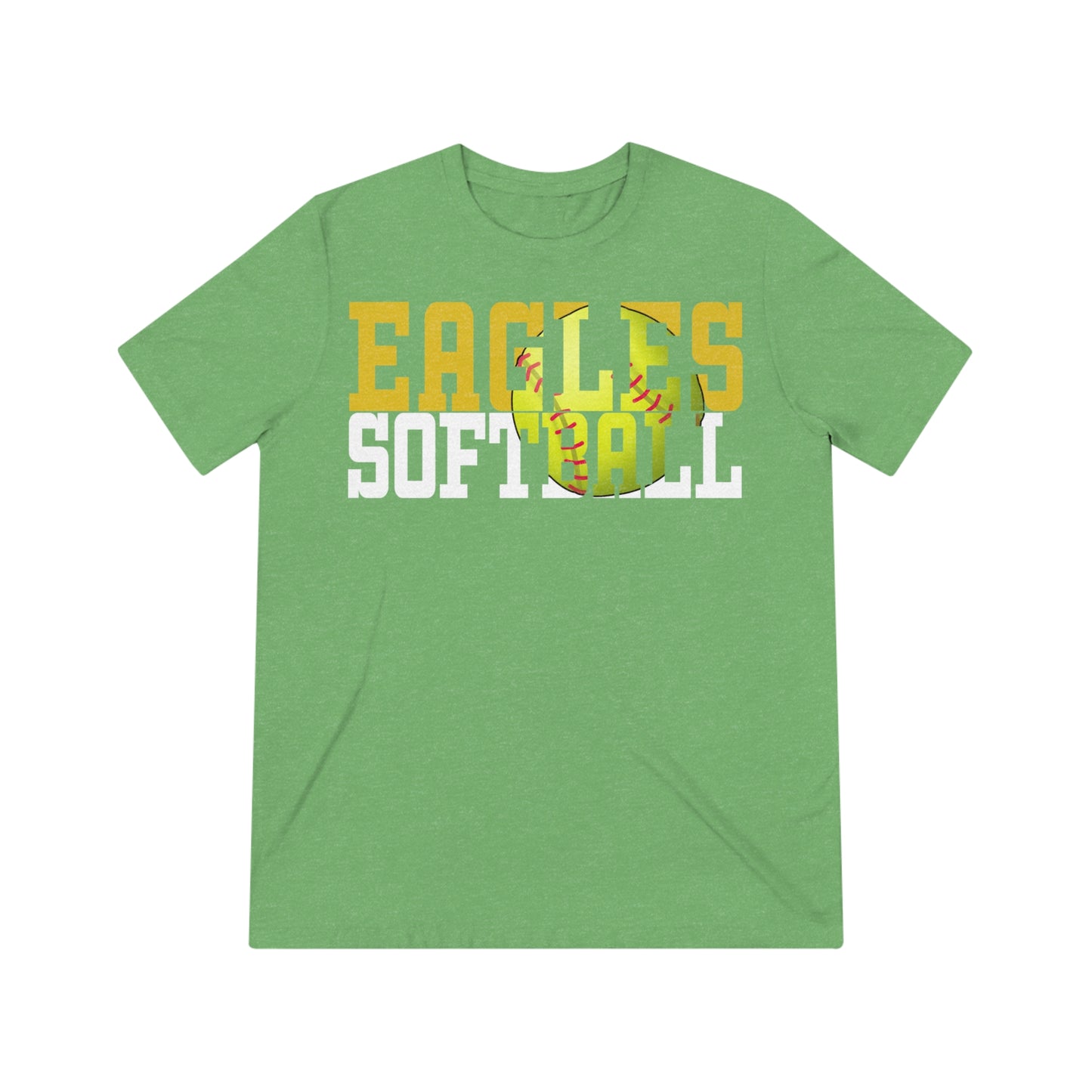 Softball Cutout - Bella+Canva Unisex Triblend Tee