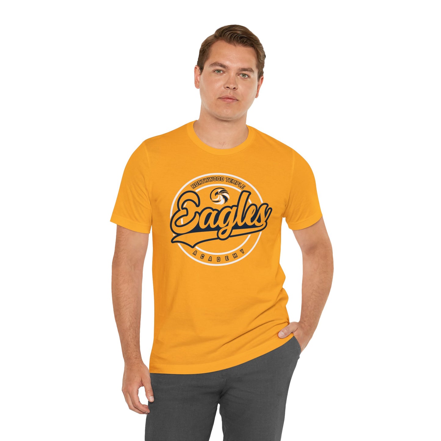 Eagles Circle Stamp - Bella+Canva Unisex Jersey Short Sleeve Tee